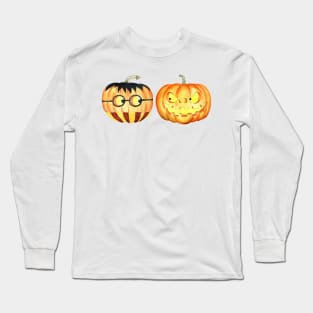 Halloween pumpkins faces Long Sleeve T-Shirt